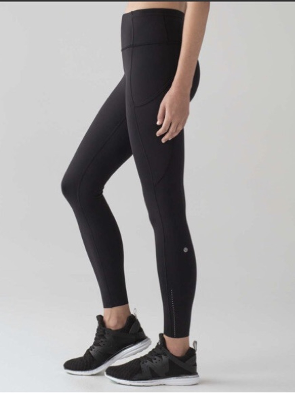 lululemon athletica Black High-Rise Leggings with Side Pocket
